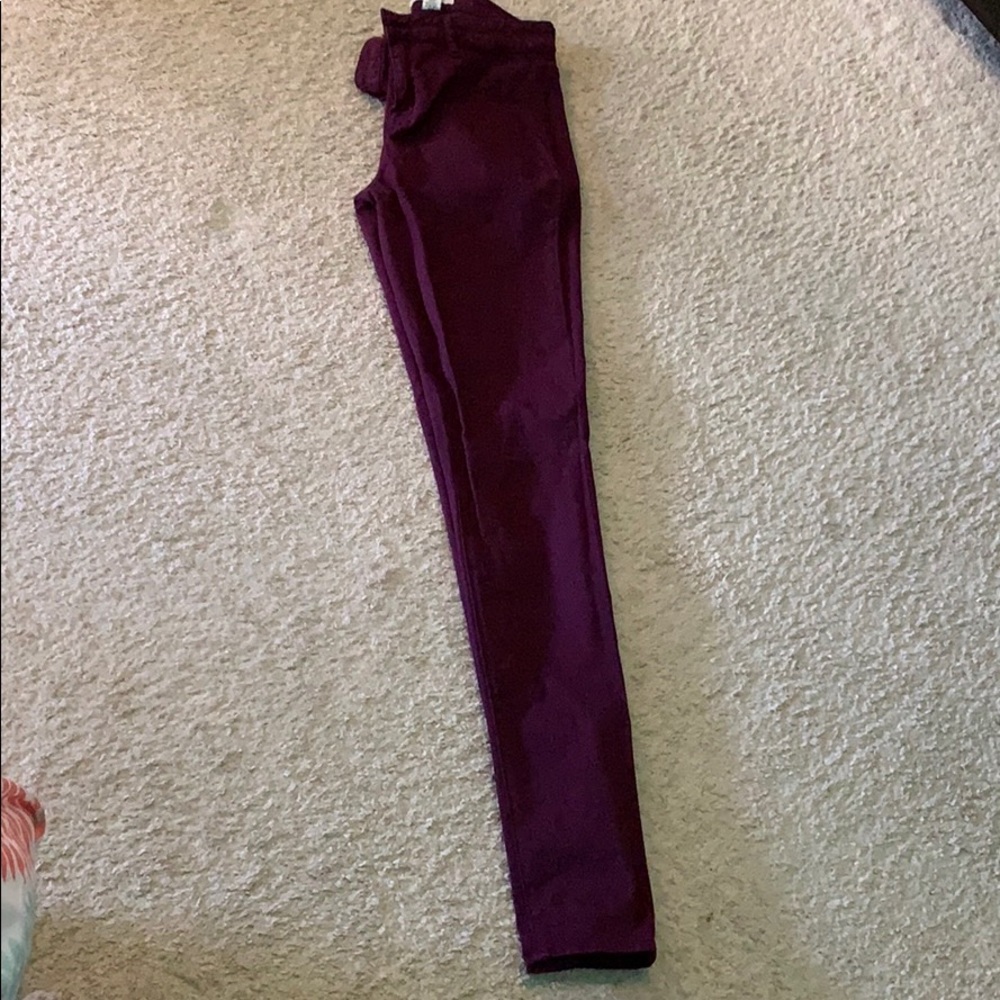 Maroon Skinny Jeans